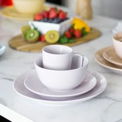 Everything Kitchens Modern Colorful Neutrals - Rippled Glazed Dinnerware Collection -Dinnerware Sales glazed12