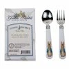 Golden Rabbit Enamelware 2-Piece Stainless Steel Baby Flatware Set | Peter Rabbit -Dinnerware Sales gr