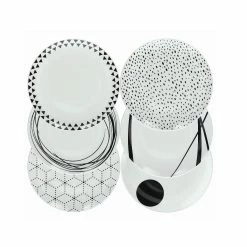 Tognana Metropolis Collection 18-piece Dinnerware Set | Graphic