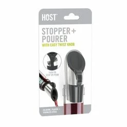 True Brands Wine Stopper & Pourer By Host -Dinnerware Sales host stopper pourer 2970