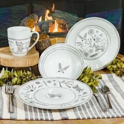 Everything Kitchens 16-Piece Dinnerware Set With Mugs | Bear With Me -Dinnerware Sales img 2413