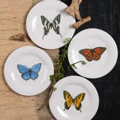 Bamboo Table 4-Piece Plate Gift Set | Butterflies 15 Bamboo Table 4-Piece Plate Gift Set | Butterflies -Dinnerware Sales jlkj98