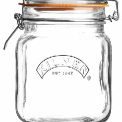 Kilner Swing Top Square Glass Jar | 1L