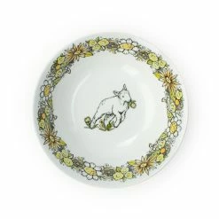 Everything Kitchens Barnyard Baby Animals 16-Piece Dinnerware Set With Mugs | "Leaping Sheep" - Lamb -Dinnerware Sales lambsaladbowl 2