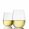 Libbey Vina 17oz Stemless White Wine Glasses | Set Of 4