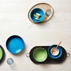 Le Creuset 22oz Soup Bowls - Set Of 4 | Marseille Blue -Dinnerware Sales le creuset