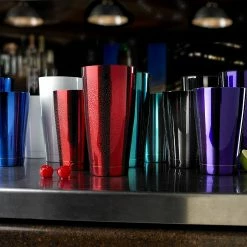 Mercer Barfly 18oz Shaker/Tin | Purple 11 Mercer Barfly 18oz Shaker/Tin | Purple -Dinnerware Sales lifestyle shakers in bar 2