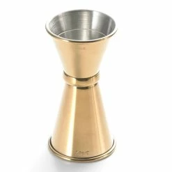 Mercer Barfly 0.5oz X 0.75oz Japanese Style Jigger | Gold Plated 6 Mercer Barfly 0.5oz X 0.75oz Japanese Style Jigger | Gold Plated -Dinnerware Sales m37000gd barfly gold plated jigger 0.5oz 0.75oz angled