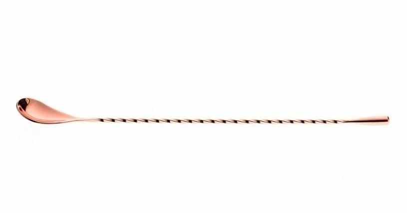 Mercer Barfly 11.8" Classic Bar Spoon | Antique Copper 4 Mercer Barfly 11.8" Classic Bar Spoon | Antique Copper - Image 2