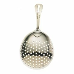 Mercer Barfly Julep Strainer | Stainless Steel -Dinnerware Sales m37028 barfly stainless steel julep strainer silver back
