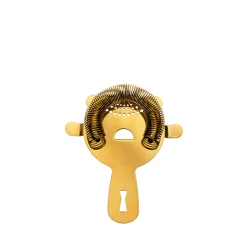 Mercer Barfly 4 Prong Heavy-Duty Spring Bar Strainer | Gold Plated
