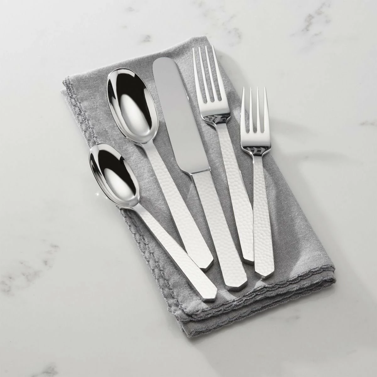 Reed & Barton 5-Piece Place Setting | Marteau 5 Reed & Barton 5-Piece Place Setting | Marteau - Image 3