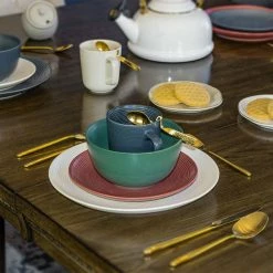 Everything Kitchens Modern Colorful Neutrals - Rippled Matte Dinnerware Collection -Dinnerware Sales matte11