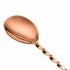 Mercer Barfly 15.75" Bar Spoon With Muddler | Copper Plated -Dinnerware Sales mercer barfly 11.8in copper plated bar spoon with muddler m37018cp image3 1