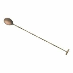 Mercer Barfly 11.8" Bar Spoon With Muddler | Antique Copper
