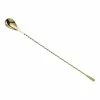 Mercer Barfly 11.8" Classic Bar Spoon | Gold Plated -Dinnerware Sales mercer barfly 11.8in gold plated teardrop bar spoon m37012gd
