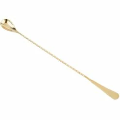 Mercer Barfly 13.2" Japanese-Style Bar Spoon | Gold Plated