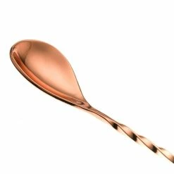 Mercer Barfly 15.75" Bar Spoon With Fork | Copper Plated 10 Mercer Barfly 15.75" Bar Spoon With Fork | Copper Plated -Dinnerware Sales mercer barfly copper plated stainless steel bar spoon with fork spoon end 1