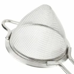 Mercer Barfly Fine Mesh Strainer | Stainless Steel -Dinnerware Sales mercer barfly fine mesh strainer m370025 cone view