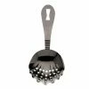 Mercer Barfly Scalloped Julep Strainer | Gun Metal Black -Dinnerware Sales mercer barfly stainless steel cocktail strainer back 1