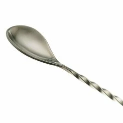 Mercer Barfly 13.2" Japanese-Style Bar Spoon | Stainless Steel -Dinnerware Sales mercer barfly stainless steel japanese style bar spoon spoon end