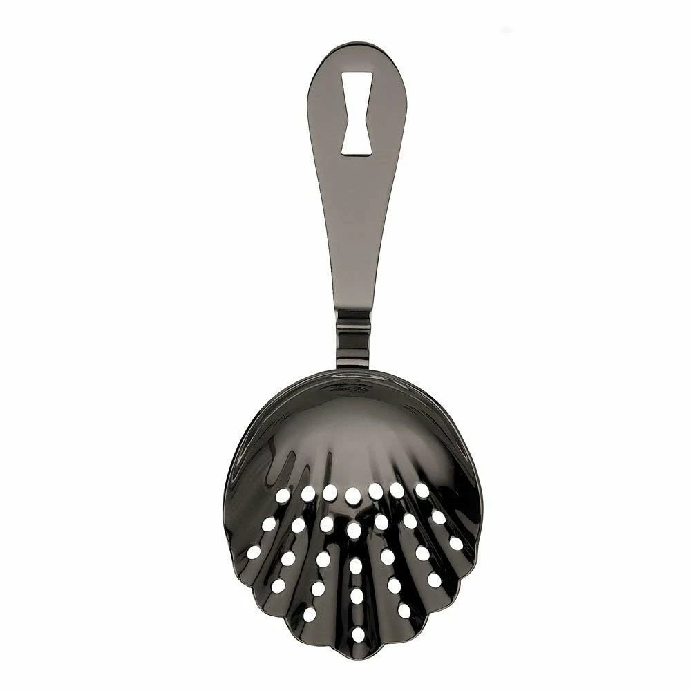 Mercer Barfly Scalloped Julep Strainer | Gun Metal Black 4 Mercer Barfly Scalloped Julep Strainer | Gun Metal Black - Image 2