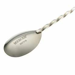 Mercer Barfly 11.8" Bar Spoon With Muddler | Stainless Steel -Dinnerware Sales mercerbarfly.11.8in.stainlesssteelbarspoonwithmuddler.m37018.logo