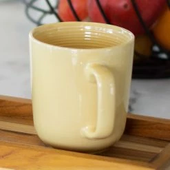 Everything Kitchens Modern Colorful Neutrals - Rippled 12oz Mugs (Set Of 4) - Glazed | Butter Yellow 12 Everything Kitchens Modern Colorful Neutrals - Rippled 12oz Mugs (Set Of 4) - Glazed | Butter Yellow -Dinnerware Sales modern colorful neutrals rippled mugs 0002 dsc0046 copy 2