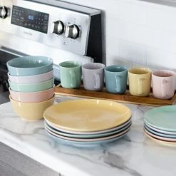 Everything Kitchens Modern Colorful Neutrals - Rippled 12oz Mugs (Set Of 4) - Glazed | Blush Pink 8 Everything Kitchens Modern Colorful Neutrals - Rippled 12oz Mugs (Set Of 4) - Glazed | Blush Pink -Dinnerware Sales modern ripple glazed squares 0009 dsc0086