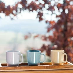 Everything Kitchens Modern Colorful Neutrals - Rippled 12oz Mugs (Set Of 4) - Glazed | Butter Yellow 11 Everything Kitchens Modern Colorful Neutrals - Rippled 12oz Mugs (Set Of 4) - Glazed | Butter Yellow -Dinnerware Sales modern ripple glazed squares 0014 dsc0061