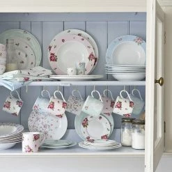 Royal Albert New Country Roses Collection Modern Casual Mugs (Set Of 4) | Pink, Polka Rose, Polka Blue & Rose Confetti -Dinnerware Sales mugset5