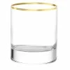 Stolzle 10.75oz Event Double Old Fashioned Glasses With Gold Rim | Set Of 6 2 Stolzle 10.75oz Event Double Old Fashioned Glasses With Gold Rim | Set Of 6 -Dinnerware Sales nybar whisky goldrand
