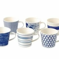 Royal Doulton Pacific Mixed 13oz Mugs Set Of 6