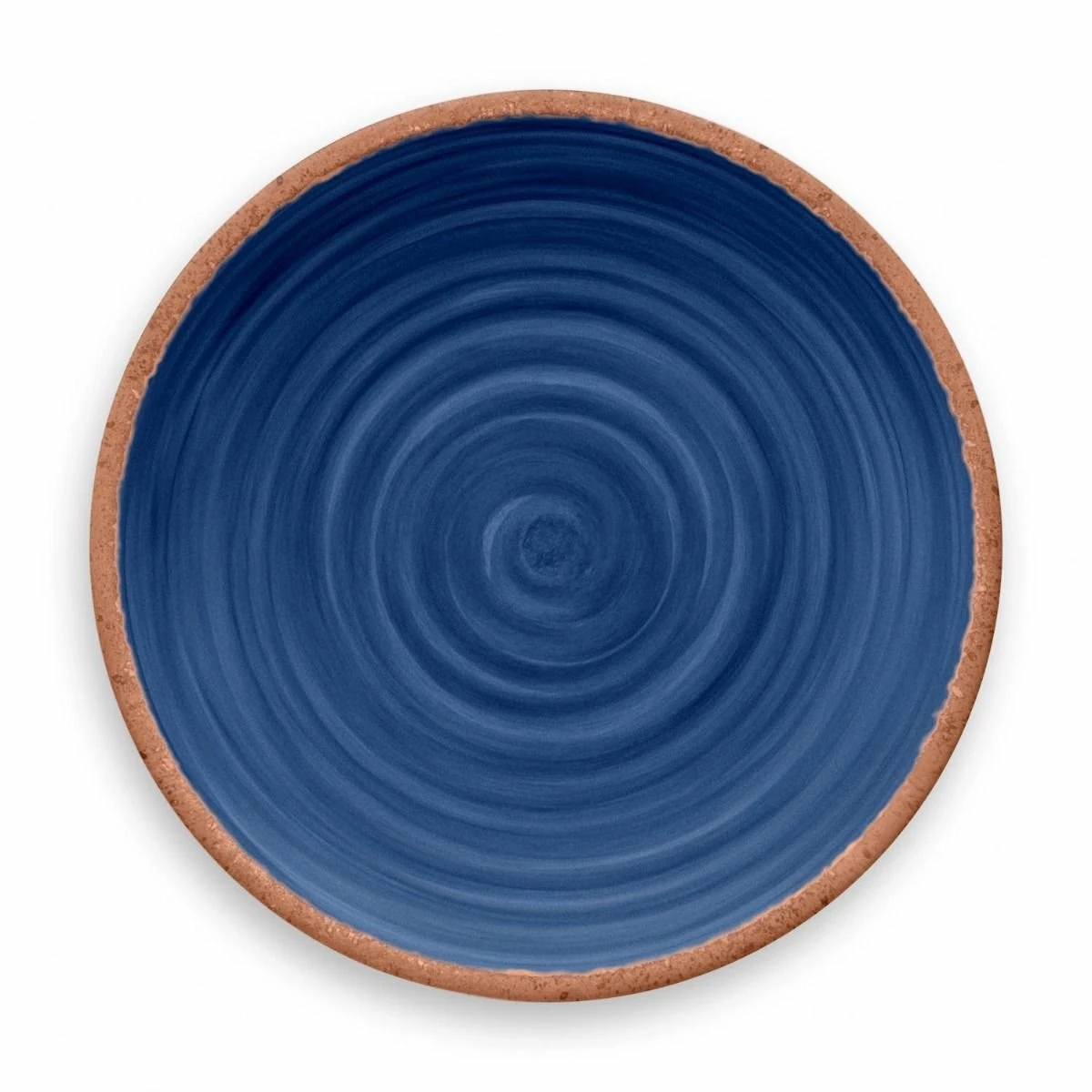TarHong Melamine Tabletop 10.5" Round Dinner Plate | Rustic Swirl Indigo 3 TarHong Melamine Tabletop 10.5" Round Dinner Plate | Rustic Swirl Indigo