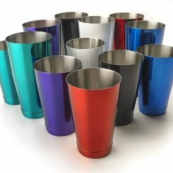 Mercer Barfly 18oz Shaker/Tin | Blue -Dinnerware Sales pile of all shakers lifestyle 1