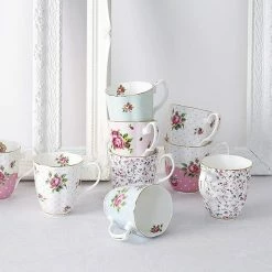 Royal Albert Vintage Collection 13.5oz Mug | Rose Confetti -Dinnerware Sales polkamug5 1