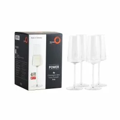 Stolzle 8oz Power Crystal Champagne Flutes | Set Of 4 -Dinnerware Sales power 8 oz. crystal flute 2 1