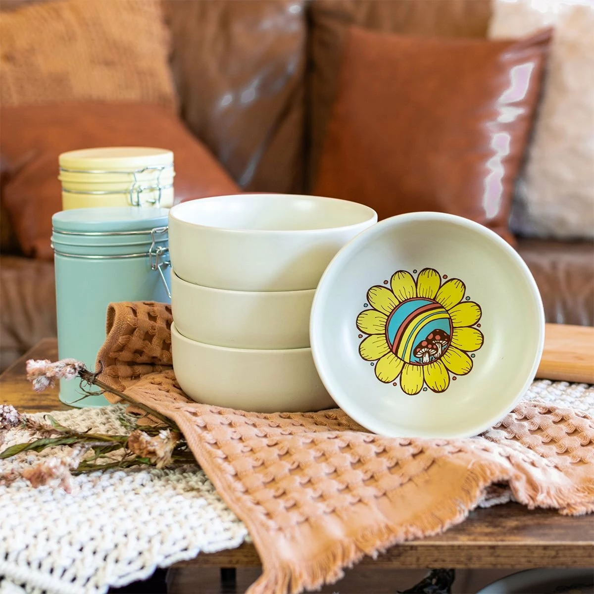 Everything Kitchens Modern Flat 12-Piece Dinnerware Set | Peace & Love 10 Everything Kitchens Modern Flat 12-Piece Dinnerware Set | Peace & Love - Image 8