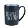 C.R Gibson (One Coast) C.R. Gibson Mug | Respect The Beard -Dinnerware Sales qm5 20299 c.r. gibson 16oz respect the beard mug