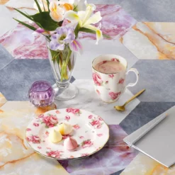 Royal Albert 100 Years 1950-1990 10-Piece Set | Festival, Golden Rose, Poppy, Rose Blush & Bouquet -Dinnerware Sales ra104