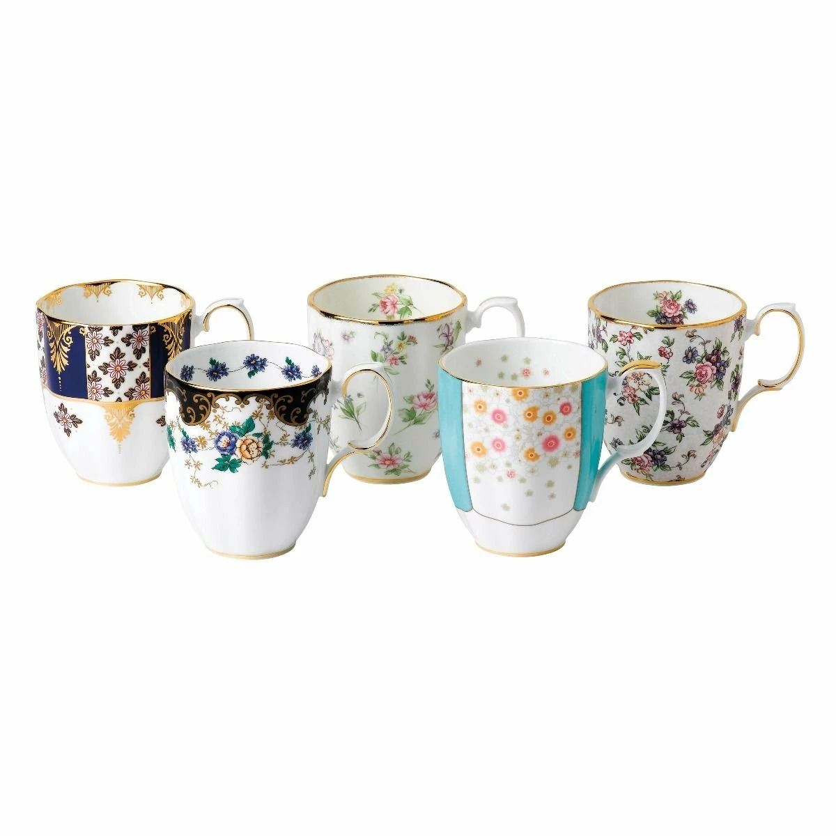 Royal Albert 100 Years 1900-1940 14.1oz Mug Set | 5-Piece 3 Royal Albert 100 Years 1900-1940 14.1oz Mug Set | 5-Piece