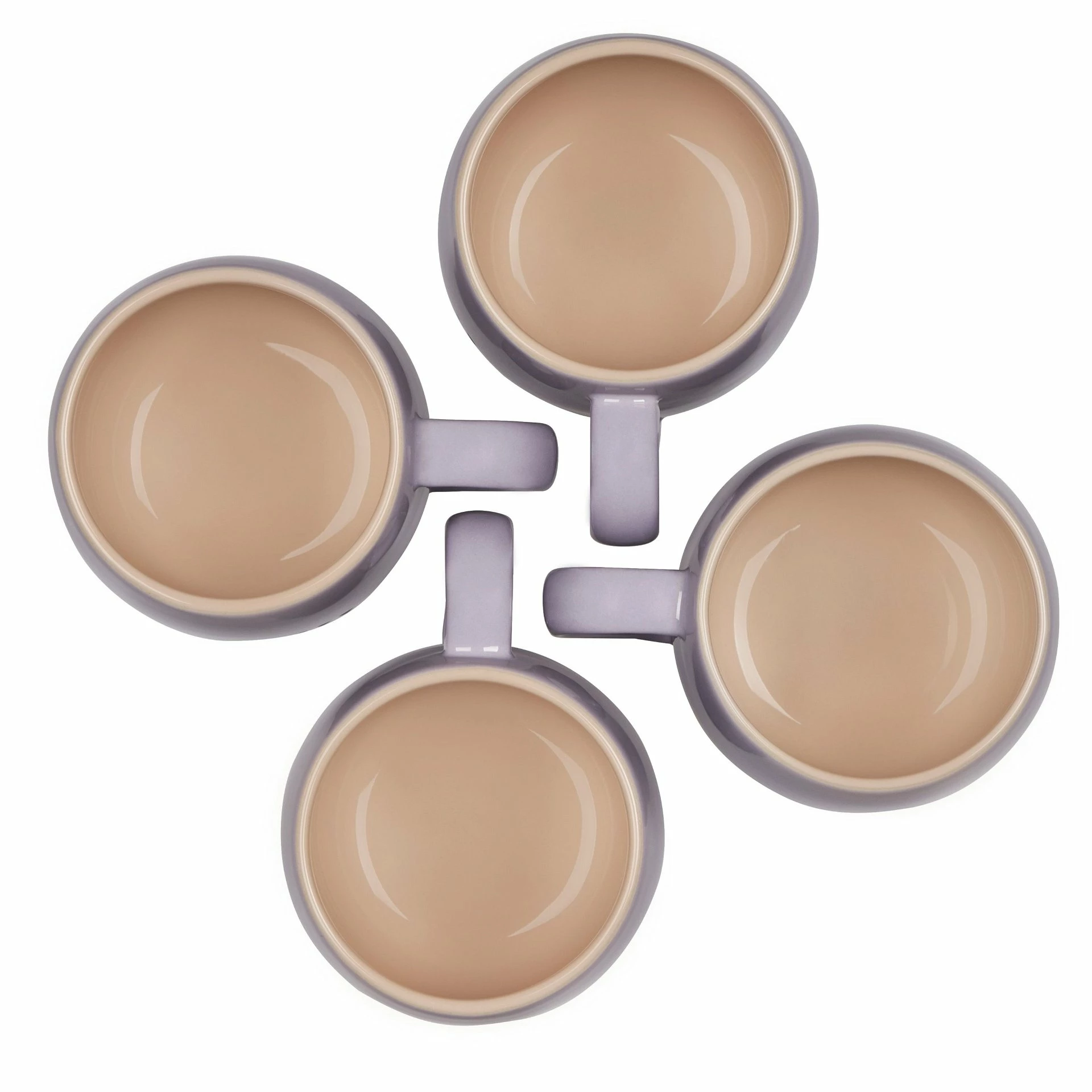 Le Creuset 13oz Heritage Mugs (Set Of 4) | Provence Purple 5 Le Creuset 13oz Heritage Mugs (Set Of 4) | Provence Purple - Image 3