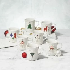 Le Creuset 14oz Mug | Noel (Santa #1) 10 Le Creuset 14oz Mug | Noel (Santa #1) -Dinnerware Sales rs17656 christmasmugsvertical 1 3