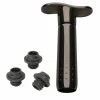 Le Creuset Wine Pump + 3 Stoppers | Black -Dinnerware Sales rs5519 wa137l 50