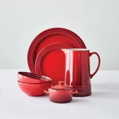 Le Creuset 8.5" Salad Plates - Set Of 4 | Cerise/Cherry Red 9 Le Creuset 8.5" Salad Plates - Set Of 4 | Cerise/Cherry Red -Dinnerware Sales rs7786 lc tw 6649 edit lpr