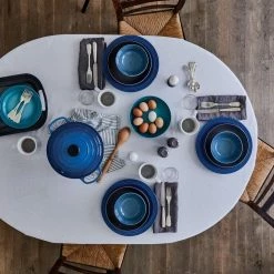 Le Creuset 10.5" Dinner Plates - Set Of 4 | Marseille Blue 8 Le Creuset 10.5" Dinner Plates - Set Of 4 | Marseille Blue -Dinnerware Sales rs7797 lc tw 6979 hpr