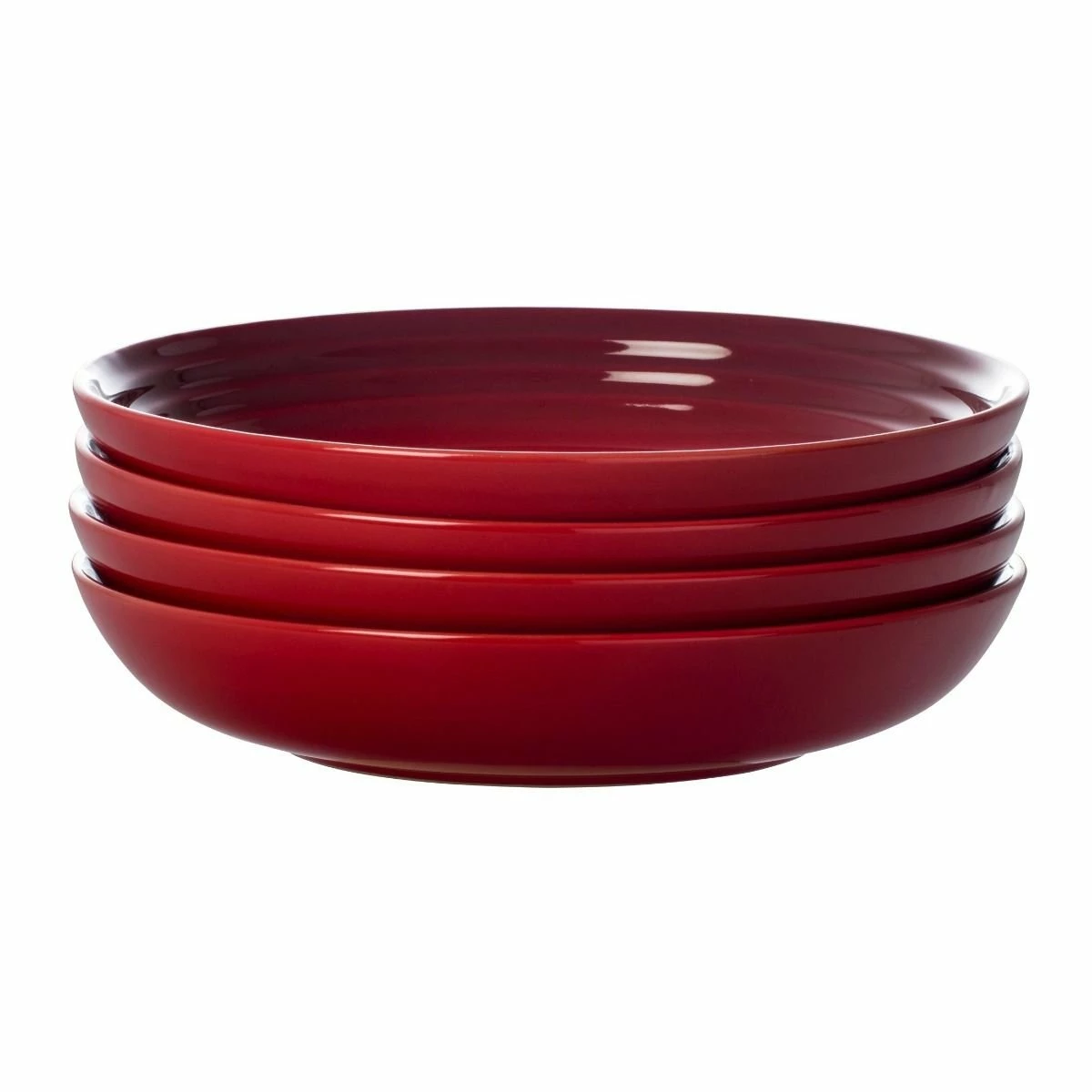 Le Creuset 8.5" Pasta Bowls - Set Of 4 | Cerise/Cherry Red 3 Le Creuset 8.5" Pasta Bowls - Set Of 4 | Cerise/Cherry Red