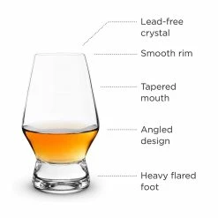 Viski® Footed Crystal Scotch Glasses -Dinnerware Sales scotch4