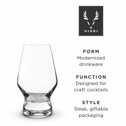Viski® Footed Crystal Scotch Glasses -Dinnerware Sales scotch5