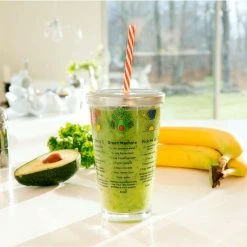 Kikkerland Recipe Glass | Smoothie -Dinnerware Sales smoothie cup life 1